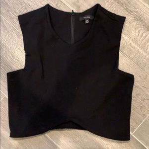 Aritzia Talula Ponte Crop Top